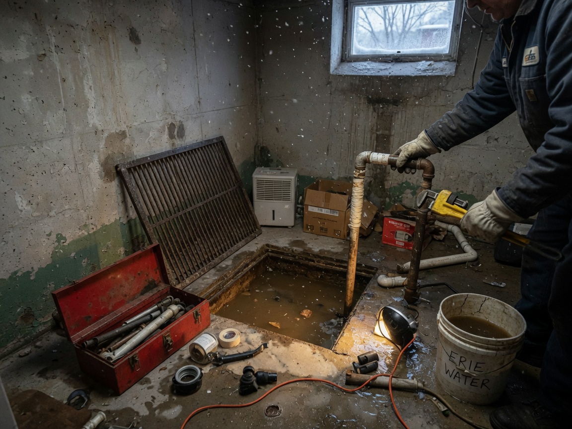 Sump Pump Repair Before Erie Winter Freezes